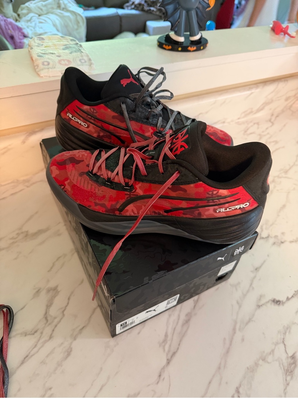 Puma Men’s Red Camo Running Sneakers